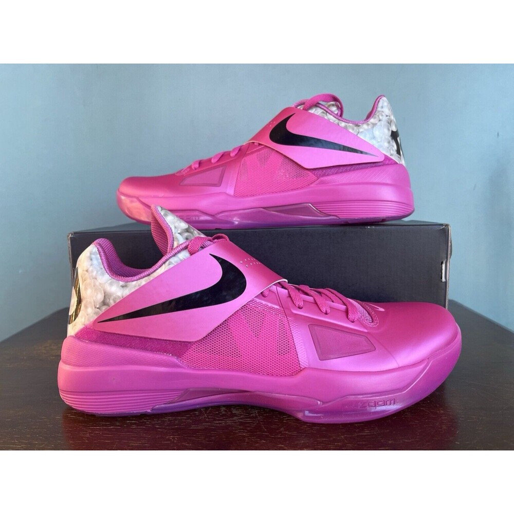 Nike KD 4 "Aunt Pearl" 2024 Pink Basketball Shoes Men's Size 12 HF9098-600